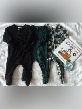 3-6 month Earth-Tone  Bundle | Tea + Kinderen + Fellow Human | Book and Baby Toy